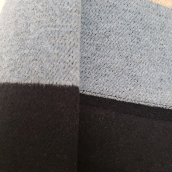 Tory Burch Leather Trim Blanket‎ Stripe Jacket sz 6 NWT - Picture 7 of 16